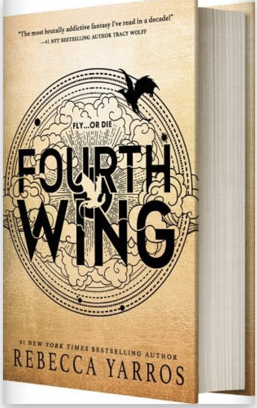 Fourth Wing screenshot from bookshop.org