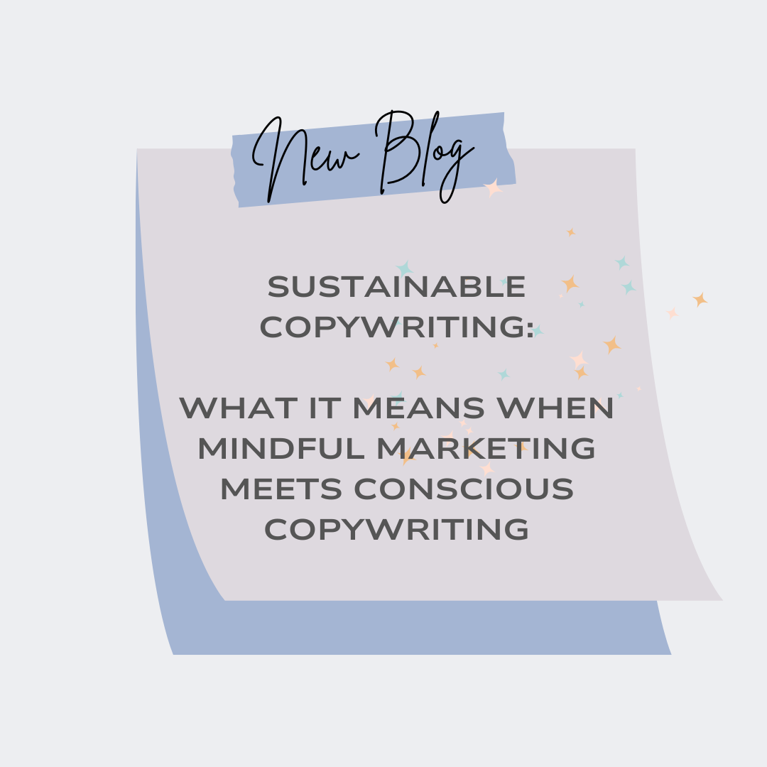 what is sustainability copywriting? when mindful marketing meets conscious copywriting blog header image