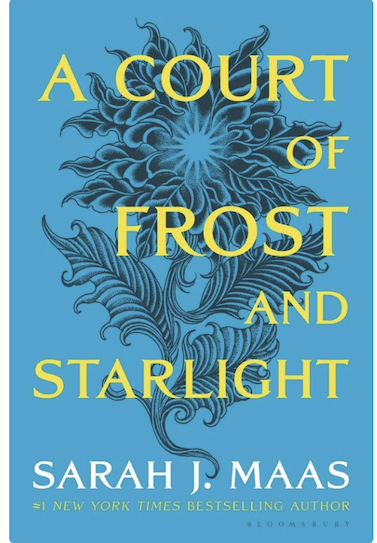 a court of frost and starlight book cover from bookshop.org