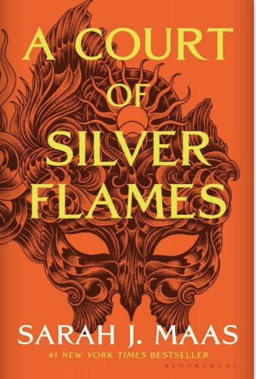 A court of silver flames book cover screenshot from bookshop.org that I would like to note is orange.